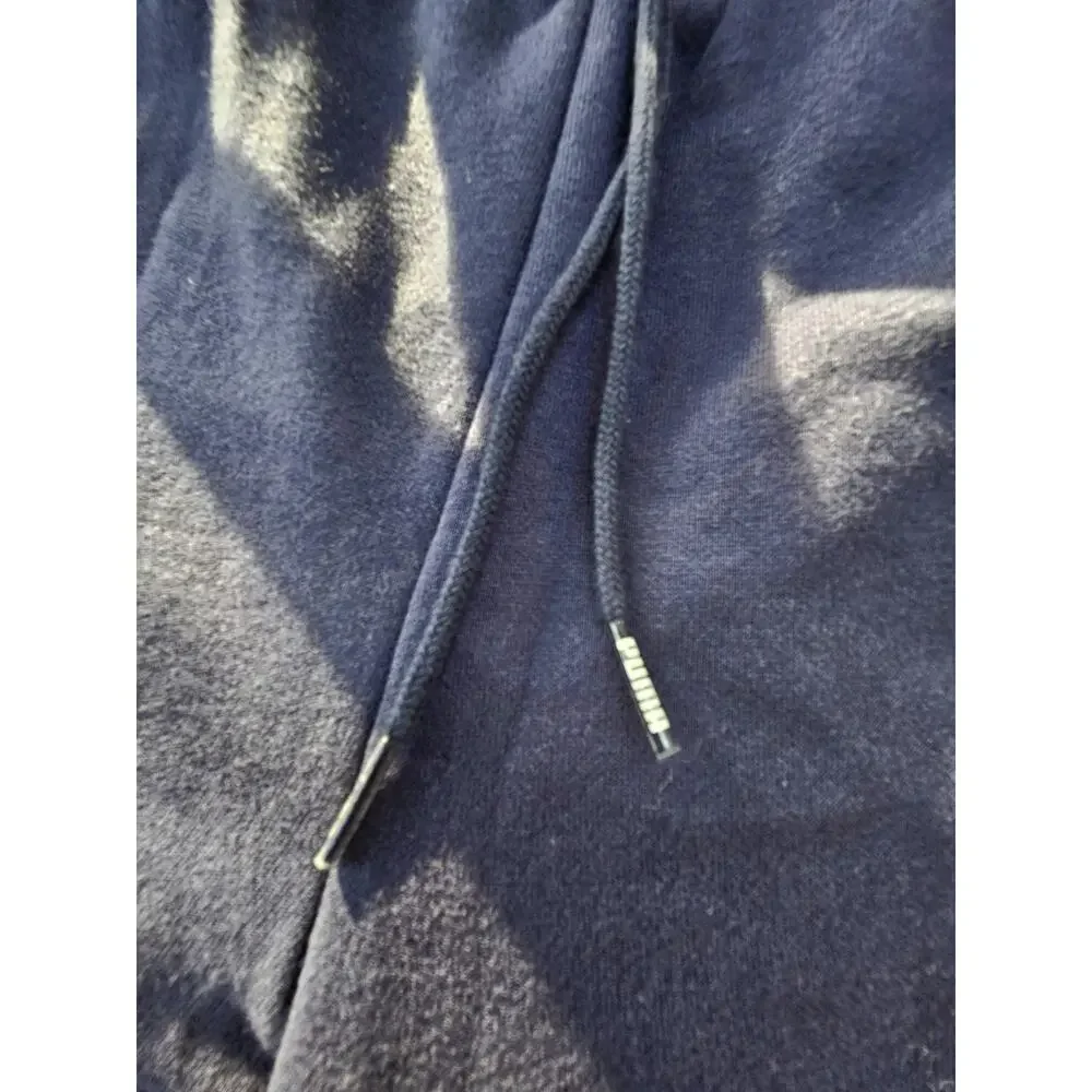 NWT PUMA Set Men's Modern V2 Embossed Blue Fleece Jogger Sweatpants/ Hoodie Sz M